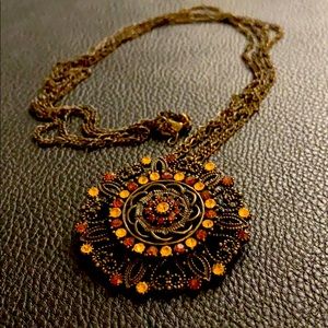 FREE Pendant Necklace with Stones Vintage Style/ Free with Purchase